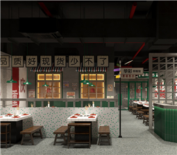 火鍋店設(shè)計中前臺區(qū)域的施工分析